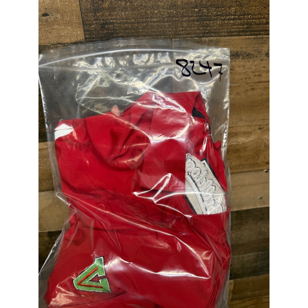 Adidas Men's Red Bulldogs V Logo Polo Shirt XL Athletic Golf - Picture 6 of 6